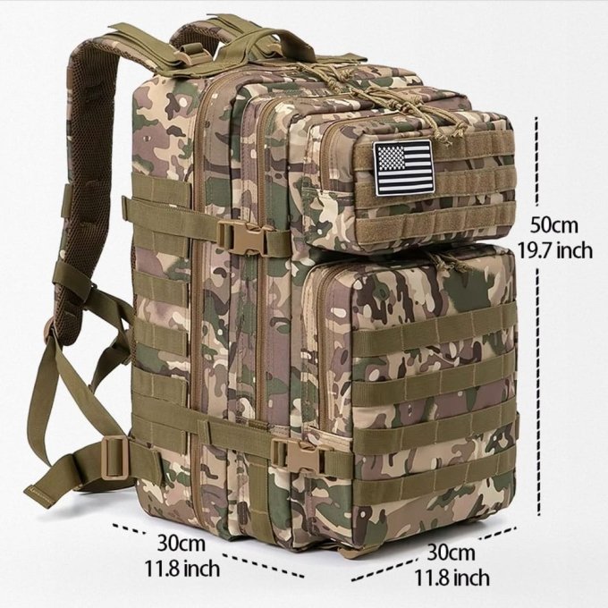 Plecak taktyczny MOLLE Multicam 45 l - obrazek 4