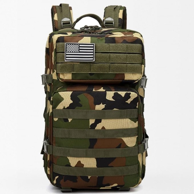 Plecak taktyczny 45 l w kamuflażu Woodland - obrazek 2