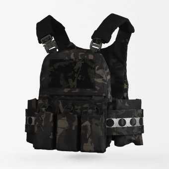 Kamizelka taktyczna Plate Carrier Ferro Concepts Multicam Black