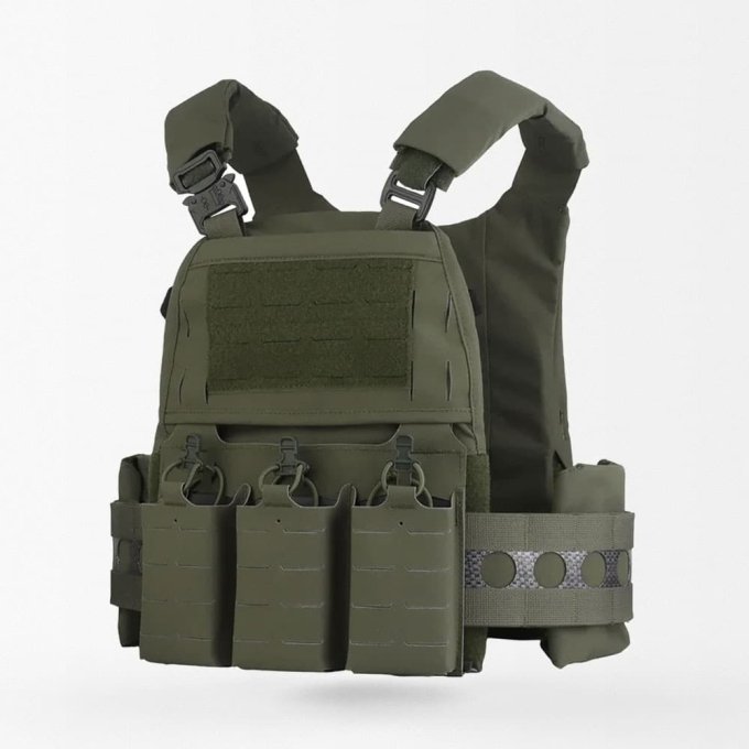 Taktyczna kamizelka Ferro Concepts Plate Carrier, zielona OD