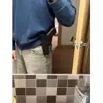 Praworęczna kabura Glock 17 z ładownicami na magazynki 9 mm photo review