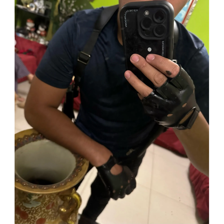 Skórzana kabura podramienna photo review