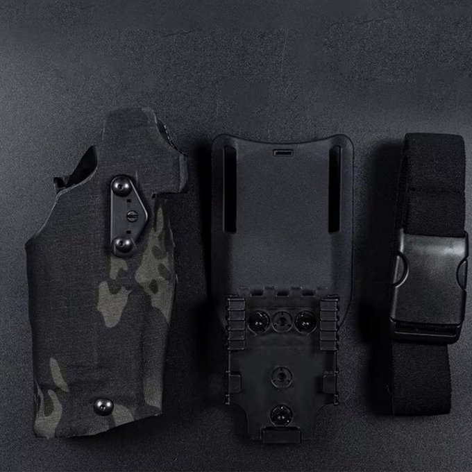 Kabura udowa Multicam Black do Glocka 17 - obrazek 3