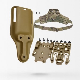 Taktyczny zestaw adapterów MOLLE do kabury na udzie