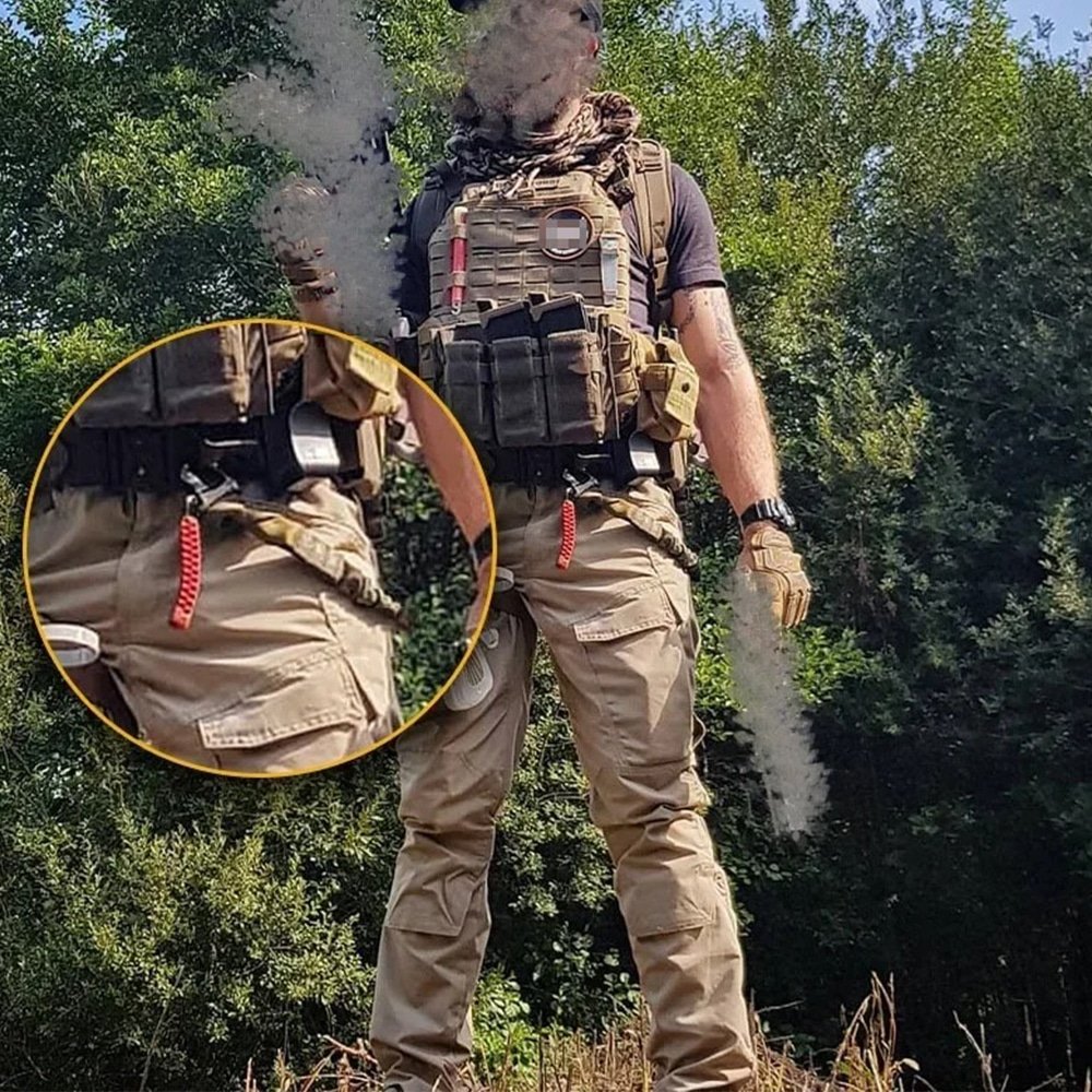 Szybkozwalniający pas do karabinu z liną - obrazek 3