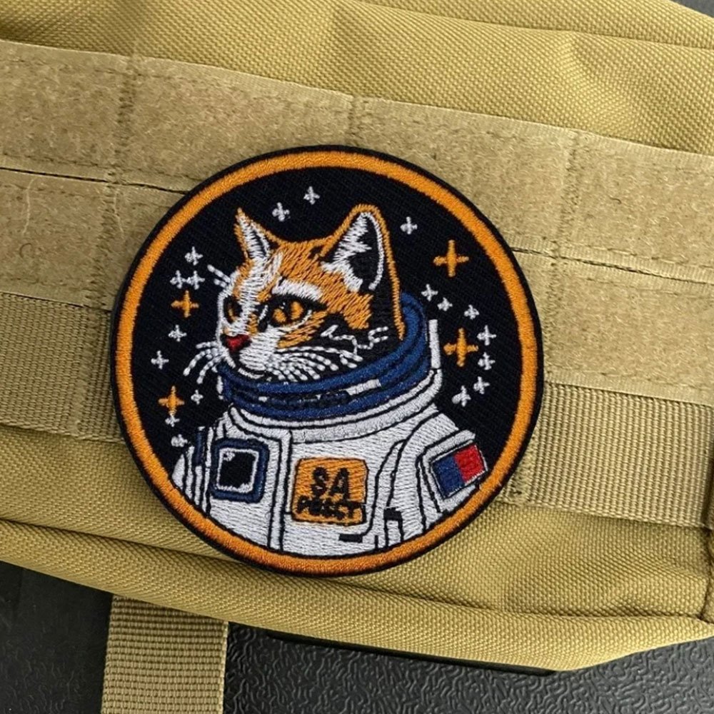 Naszywka kot astronauta - obrazek 2