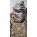 Taktyczny kask airsoftowy z pełną ochroną twarzy photo review