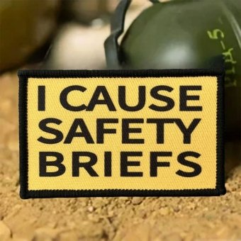 Naszywka I cause safety briefs