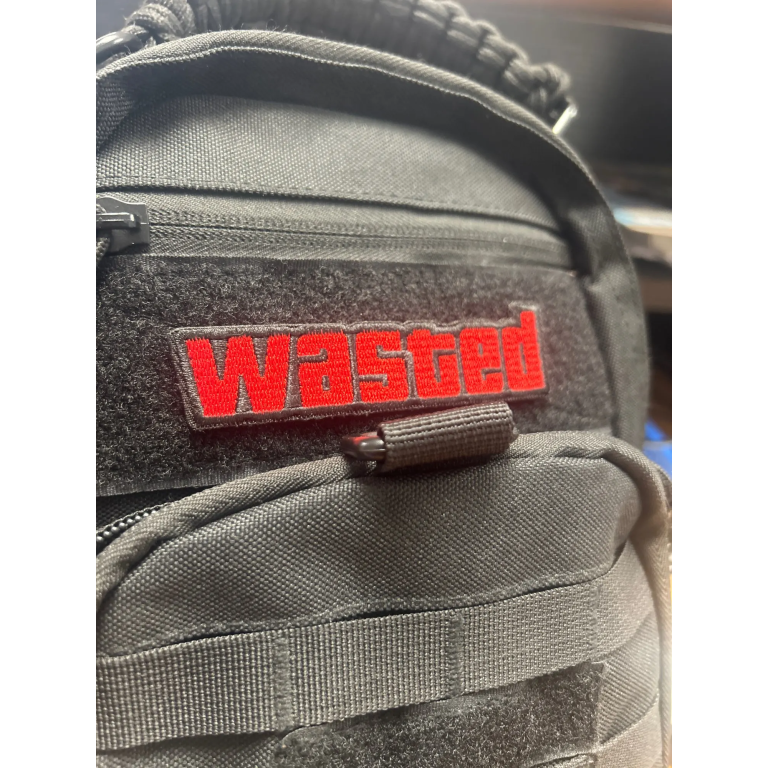 Click to view full screen Wasted Gaming Embroidered Patch photo review