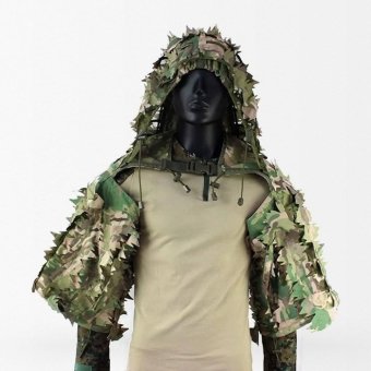 Ghillie Leaf Viper Hood – kaptur z liśćmi 3D